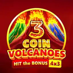 Official Slots logo: 3 Coin Volcanoes by Booongo at DazardBet Casino
