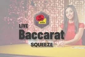 Baccarat Squeeze by Evolution, showcased at dazardbetcasino.pt – game logo